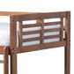 Liam Modern and Contemporary Walnut Brown Finished Wood Twin Size Bunk Bed FredCo