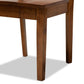 Liese Modern and Contemporary Transitional Walnut Brown Finished Wood 5-Piece Dining Set FredCo