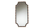 Lieven Rustic Glam and Luxe Two-Tone Light Brown and Black Finished Metal Accent Wall Mirror FredCo