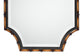 Lieven Rustic Glam and Luxe Two-Tone Light Brown and Black Finished Metal Accent Wall Mirror FredCo