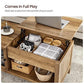 Lift Top Coffee Table with Storage 39", Rustic Walnut FredCo