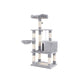 Light Grey Cat Tree 58" High FredCo