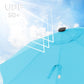 Lighted Outdoor Umbrella, Lake Blue with Leds FredCo