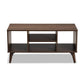 Linas Mid-Century Modern Walnut Finished Coffee Table FredCo