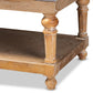 Linda Modern and Rustic Grey Linen Fabric Upholstered and Greywashed Wood Storage Bench FredCo