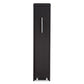 Lindo Dark Brown Wood Bookcase with One Pulled-out Door Shelving Cabinet FredCo