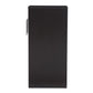 Lindo Dark Brown Wood Bookcase with Two Pulled-out Doors Shelving Cabinet FredCo
