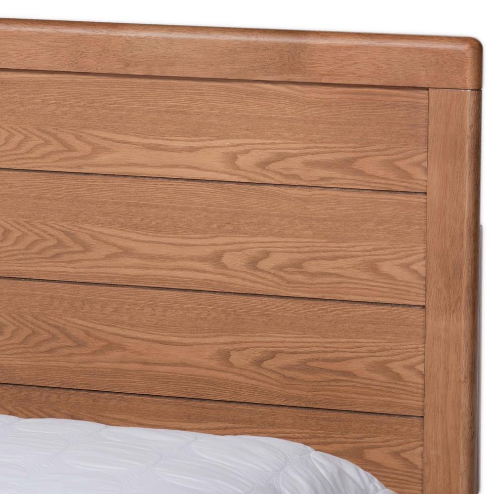 Lisa Modern and Contemporary Transitional Ash Walnut Brown Finished Wood Full Size 3-Drawer Platform Storage Bed FredCo