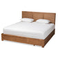 Lisa Modern and Contemporary Transitional Ash Walnut Brown Finished Wood King Size 3-Drawer Platform Storage Bed FredCo