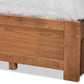 Lisa Modern and Contemporary Transitional Ash Walnut Brown Finished Wood King Size 3-Drawer Platform Storage Bed FredCo