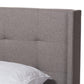 Lisette Modern and Contemporary Grey Fabric Upholstered Full Size Bed FredCo