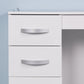 Living Room Wooden Dress Table，Bedroom Wooden Desk with 3 Drawers FredCo