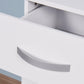 Living Room Wooden Dress Table，Bedroom Wooden Desk with 3 Drawers FredCo
