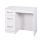 Living Room Wooden Dress Table，Bedroom Wooden Desk with 3 Drawers FredCo