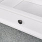 Living Room Wooden White TV Cabinet with 2 Drawers FredCo