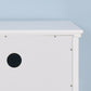 Living Room Wooden White TV Cabinet with 2 Drawers FredCo