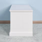Living Room Wooden White TV Cabinet with 2 Drawers FredCo