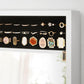 Lockable Jewelry Cabinet Armoire White FredCo