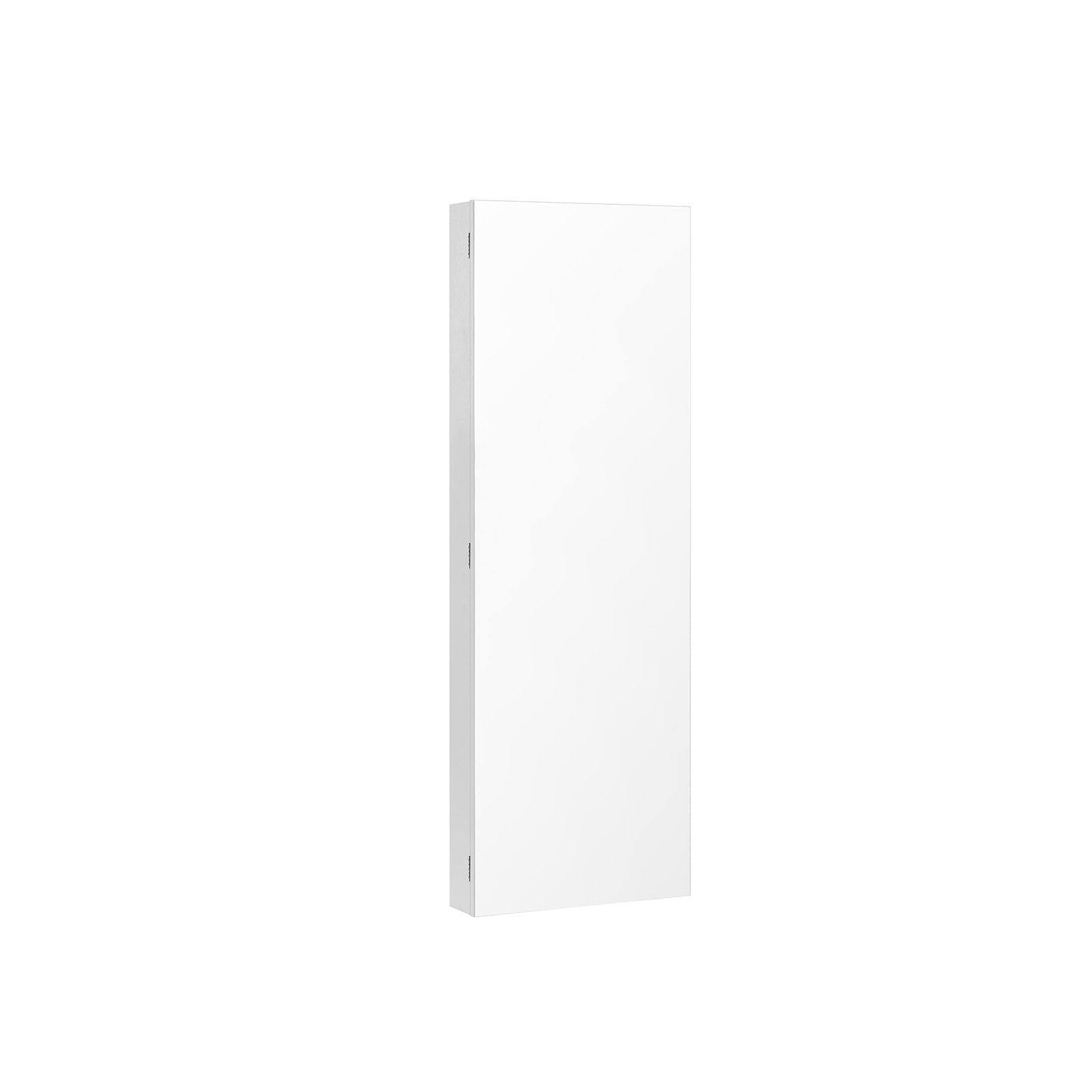 Lockable Jewelry Cabinet Armoire White FredCo