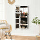 Lockable Jewelry Cabinet Armoire White FredCo