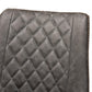 Loire Modern and Contemporary Grey and Brown Faux Leather Upholstered Black Finished 2-Piece Dining Chair Set FredCo