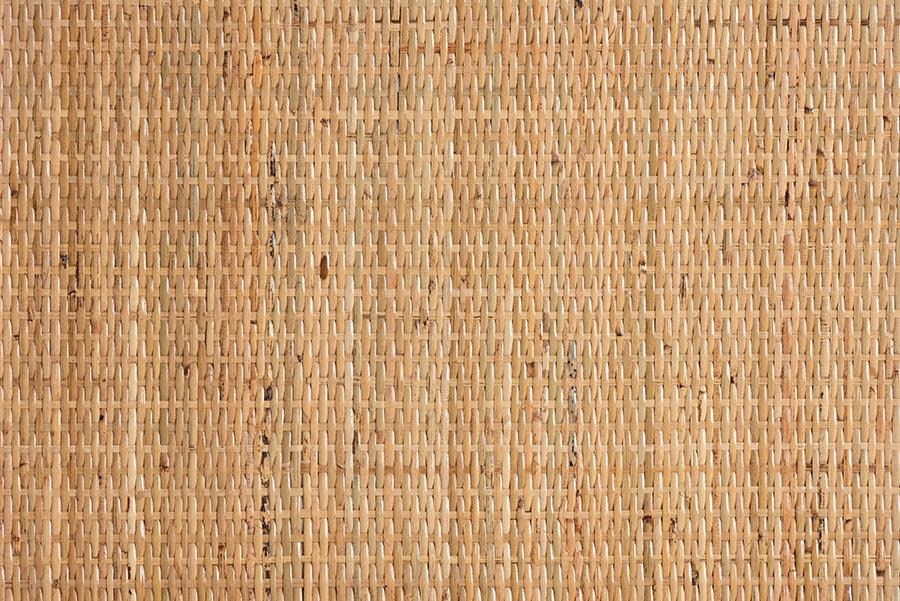 Lombok Modern Bohemian Natural Brown Rattan Console Table FredCo