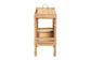 Lombok Modern Bohemian Natural Brown Rattan Console Table FredCo