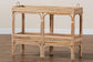 Lombok Modern Bohemian Natural Brown Rattan Console Table FredCo