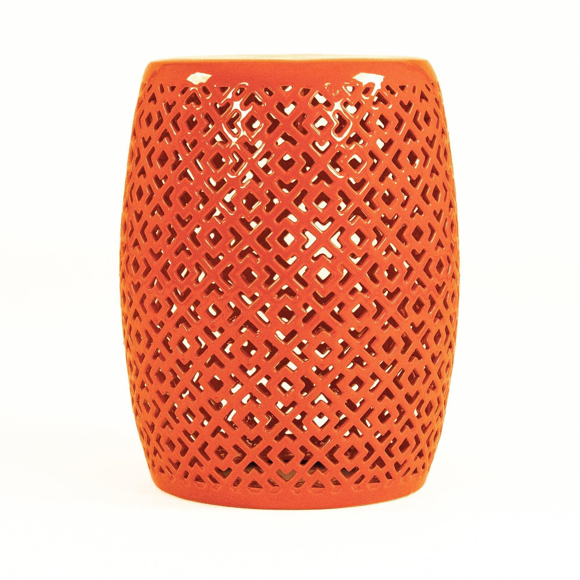 Lorin Garden Stool Orange JW161260 Orange FredCo
