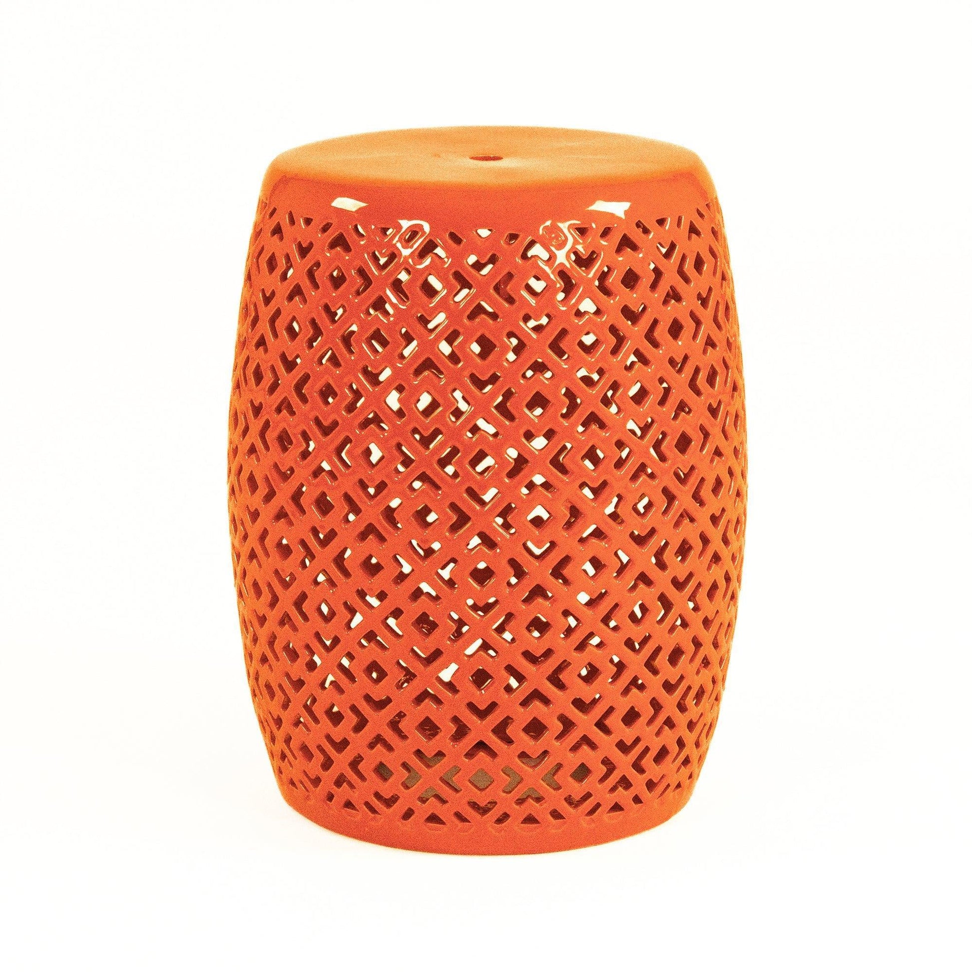 Lorin Garden Stool Orange JW161260 Orange FredCo