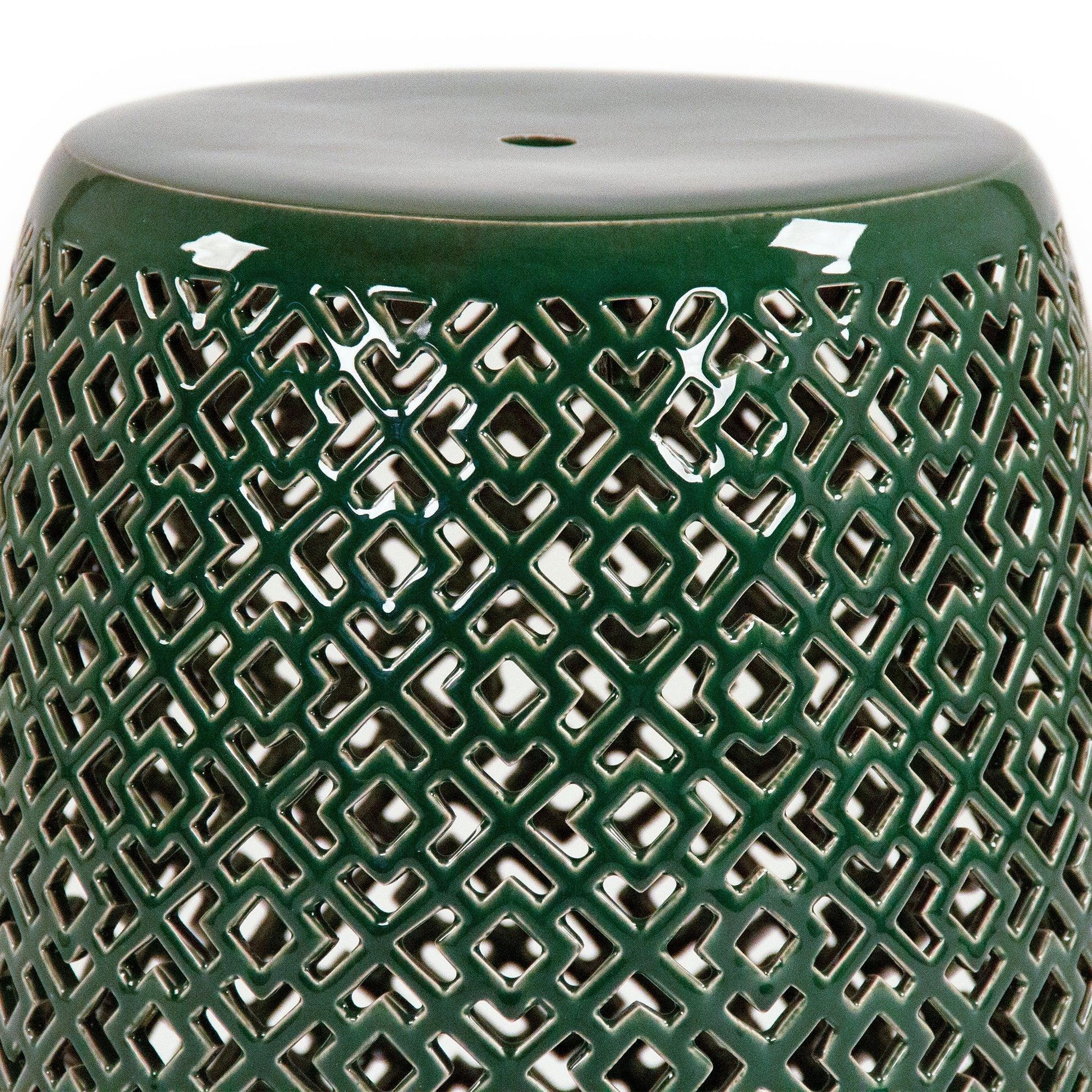 Lorin Garden Stool Teal JW161260 Teal FredCo
