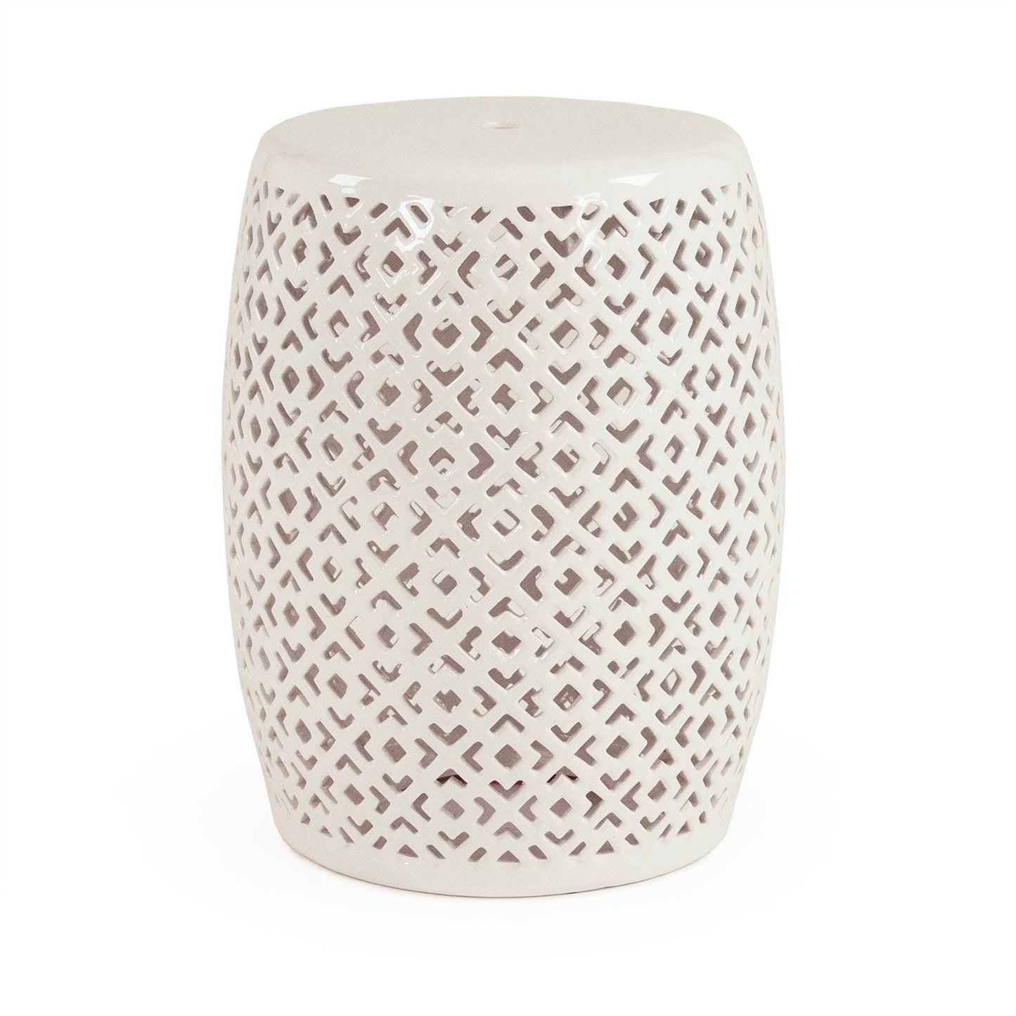 Lorin Garden Stool White JW161260 White FredCo