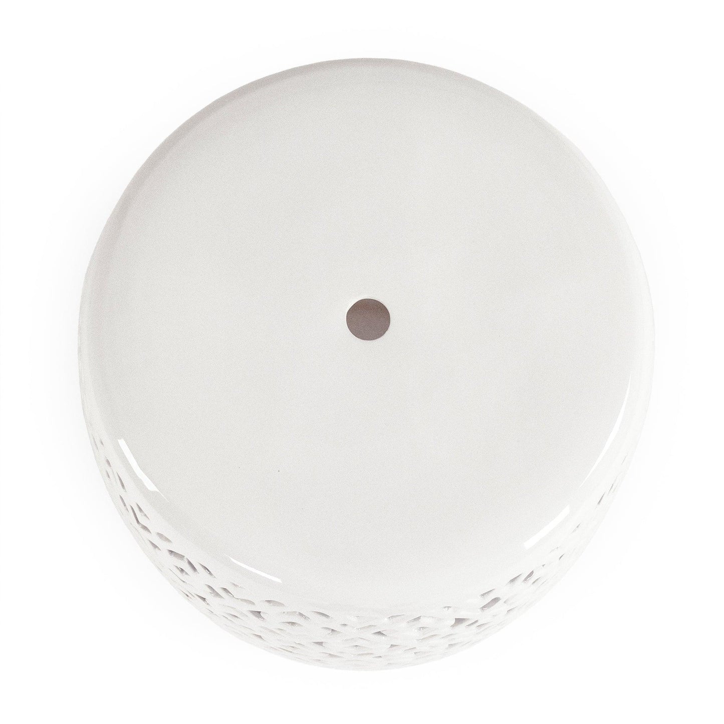 Lorin Garden Stool White JW161260 White FredCo
