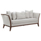 Lorraine 2-piece Upholstered Living Room Set with Flared Arms Beige 511191-S2 Coaster FredCo