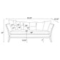 Lorraine 3-piece Upholstered Living Room Set with Flared Arms Beige 511191-S3 Coaster FredCo