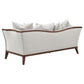 Lorraine 3-piece Upholstered Living Room Set with Flared Arms Beige 511191-S3 Coaster FredCo
