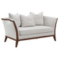Lorraine 3-piece Upholstered Living Room Set with Flared Arms Beige 511191-S3 Coaster FredCo