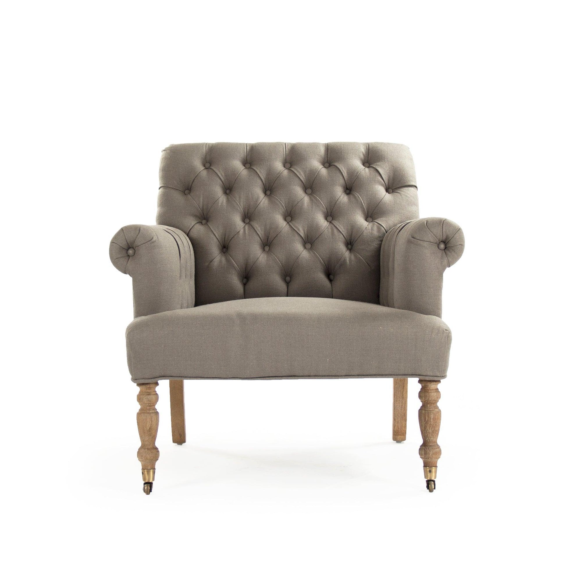 Lorraine Tufted Arm Chair ZEN026 E272 A048 FredCo