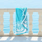 Lotus 100% Cotton Mandala Boho Round Beach Towel, 60" FredCo