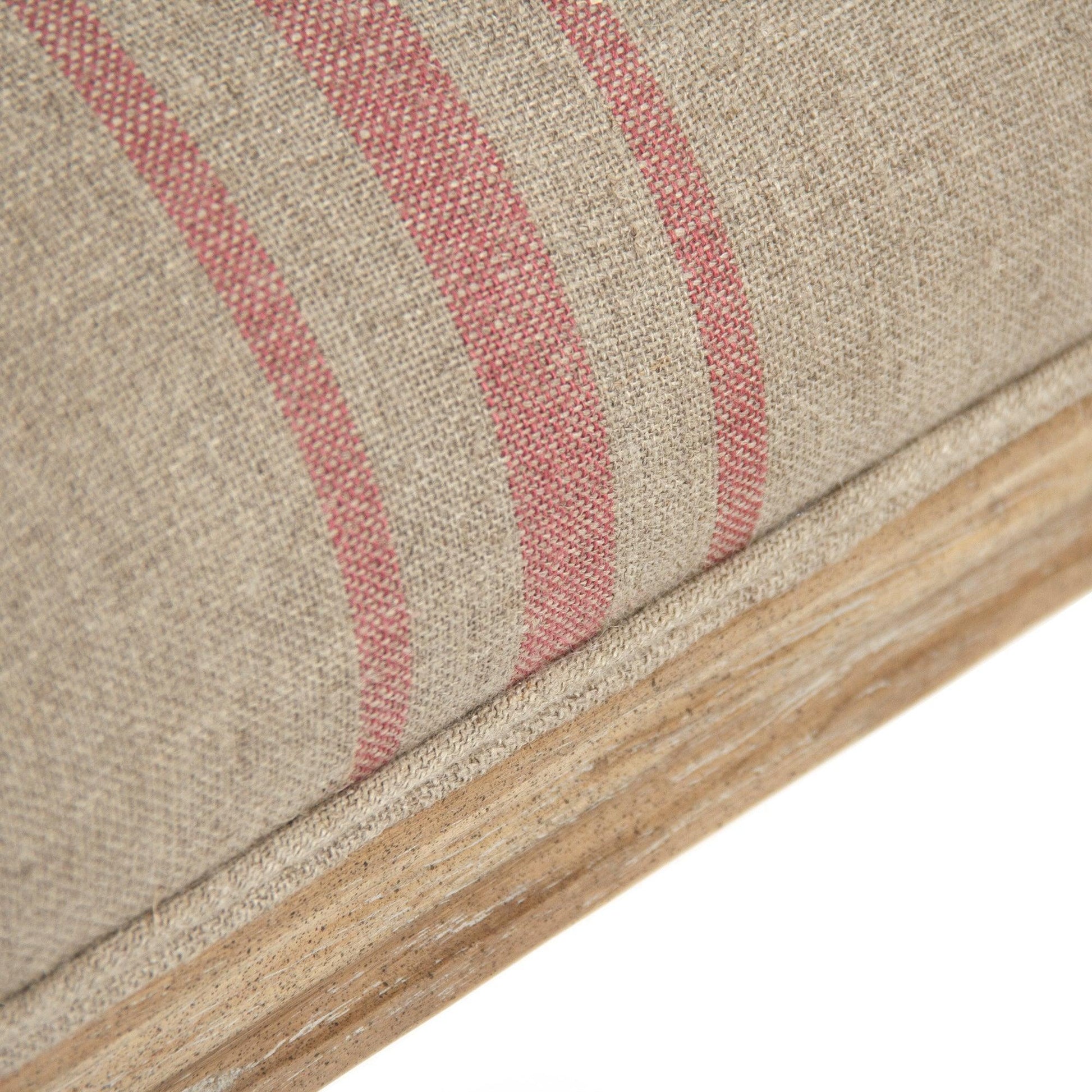 Louis Arm Chair B008 E272 A034 Red Stripe FredCo
