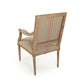 Louis Arm Chair B008 E272 A034 Red Stripe FredCo
