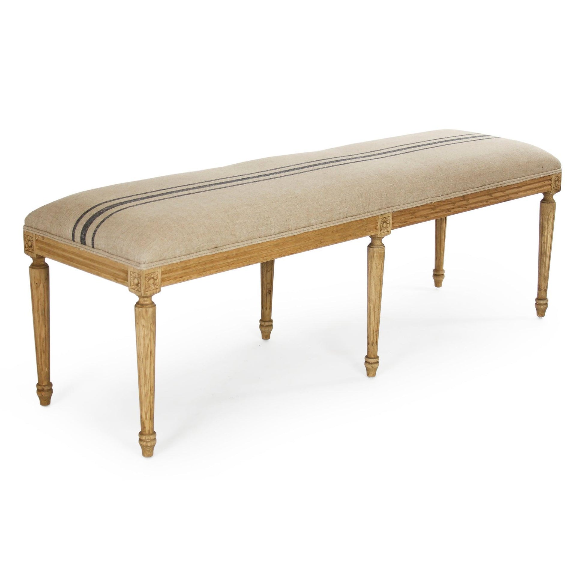 Louis Blue Striped Bench W1 CFH034-3 E255-3 Blue FredCo