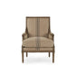 Louis Club Chair B007 E255-3 A033 Blue Stripe FredCo