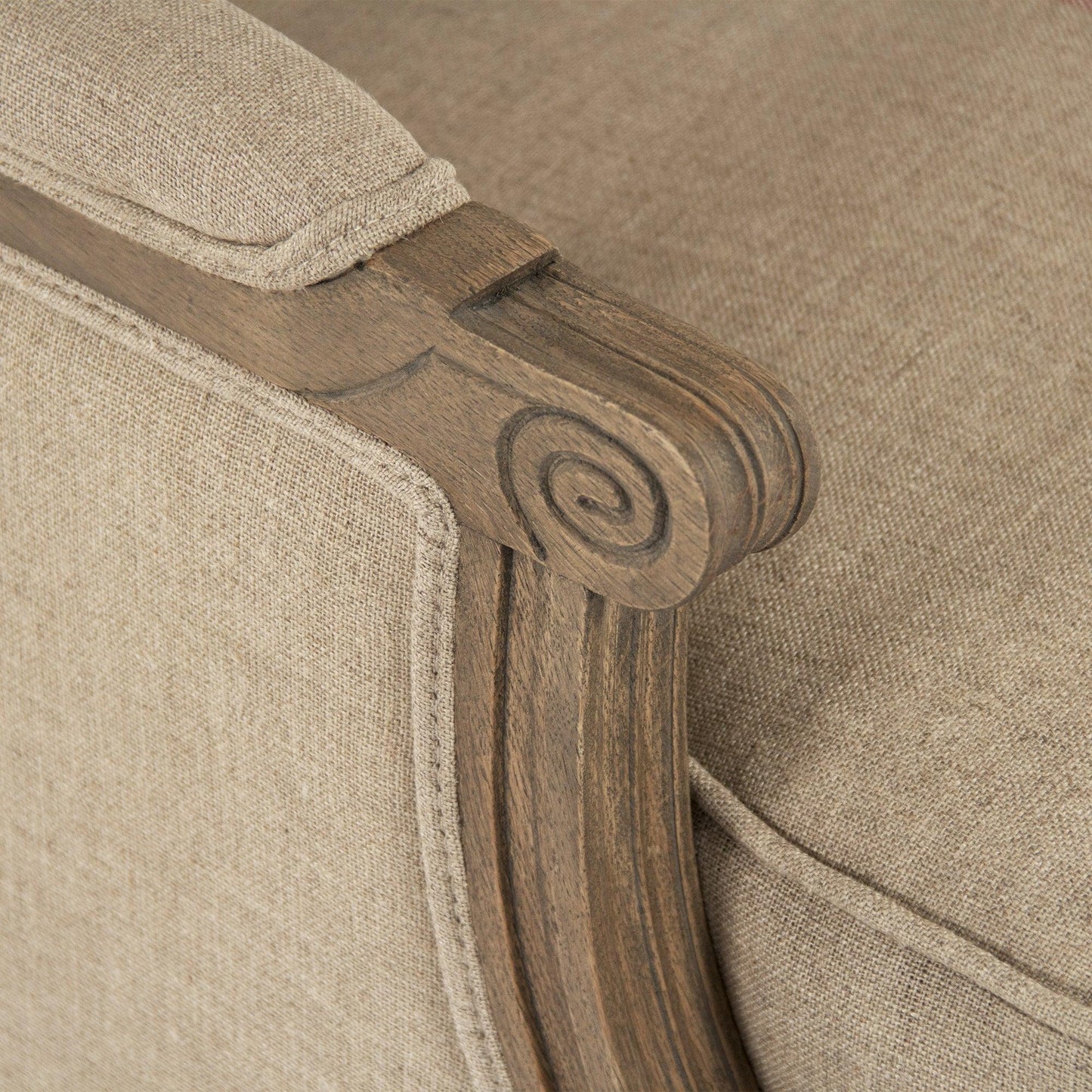 Louis Club Chair B007 E255-3 A033 Blue Stripe FredCo