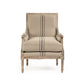 Louis Club Chair B007 E272 A033 Blue Stripe FredCo