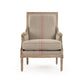 Louis Club Chair B007 E272 A034 Red Stripe FredCo