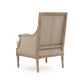 Louis Club Chair B007 E272 A034 Red Stripe FredCo