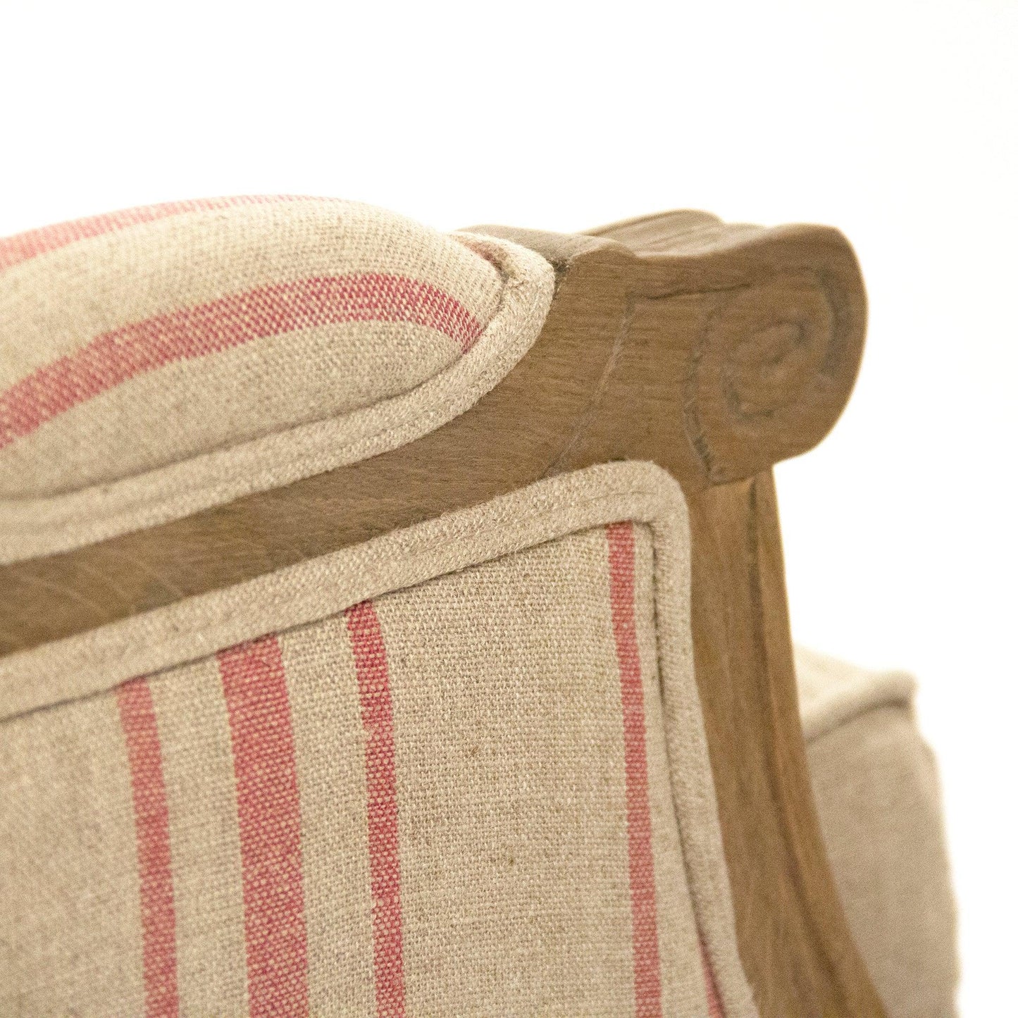 Louis Sofa B007-3 E255-3 A034 Red Stripe FredCo