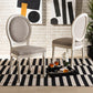 Louis Traditional French Inspired Grey Fabric Upholstered and White Finished Wood 2-Piece Dining Chair Set FredCo