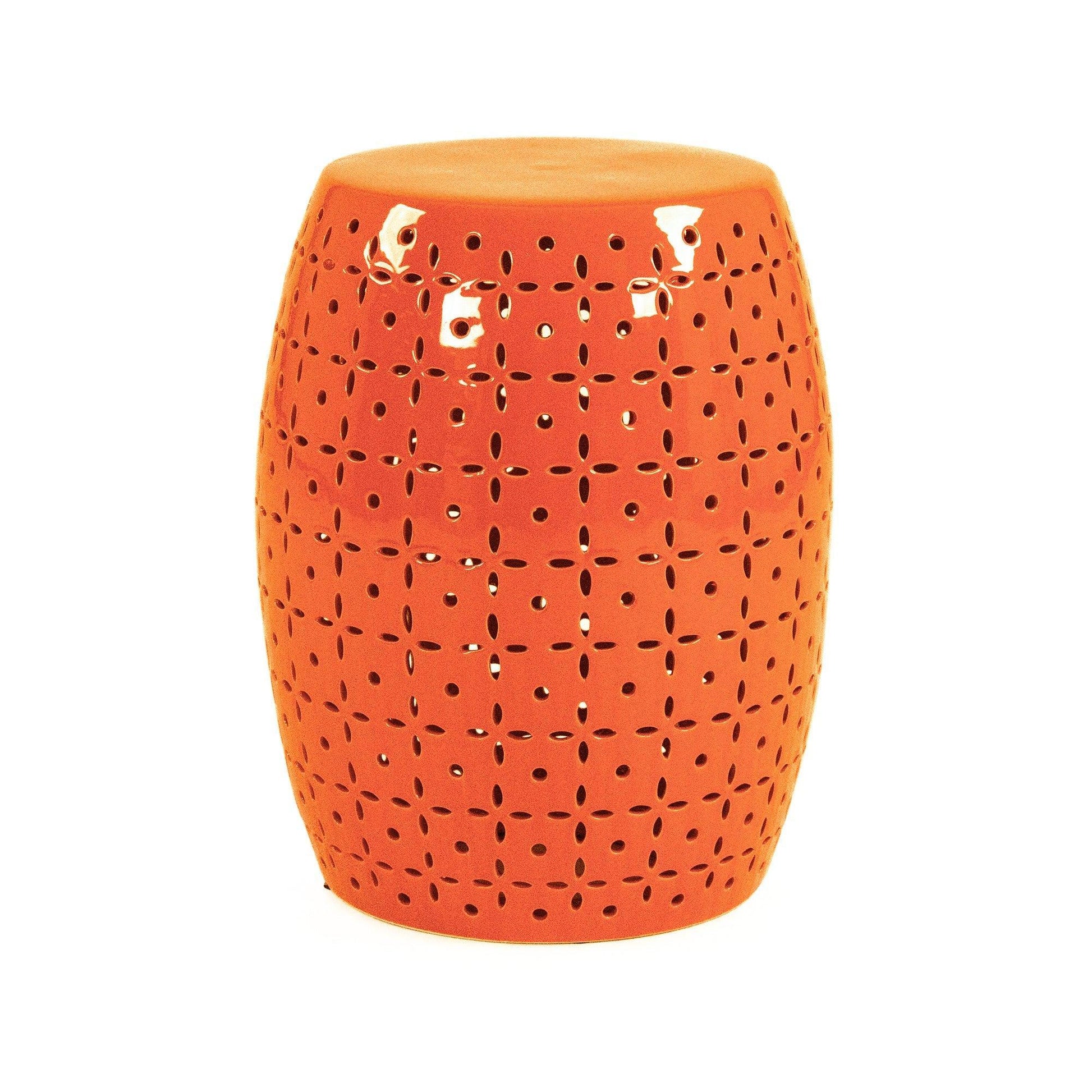 Lovell Garden Stool Orange JW150015 Orange FredCo